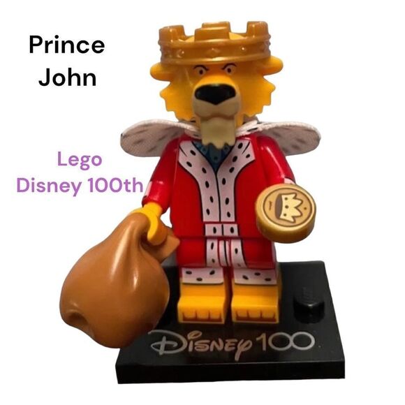 LEGO Prince John mini fig Disney 100th Year of Disney Series 2023 MINI-FIGURE